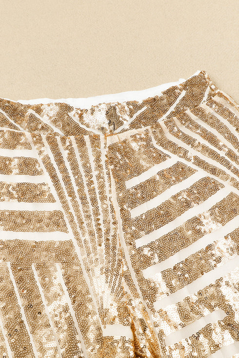 Sequin Wide Leg Pants